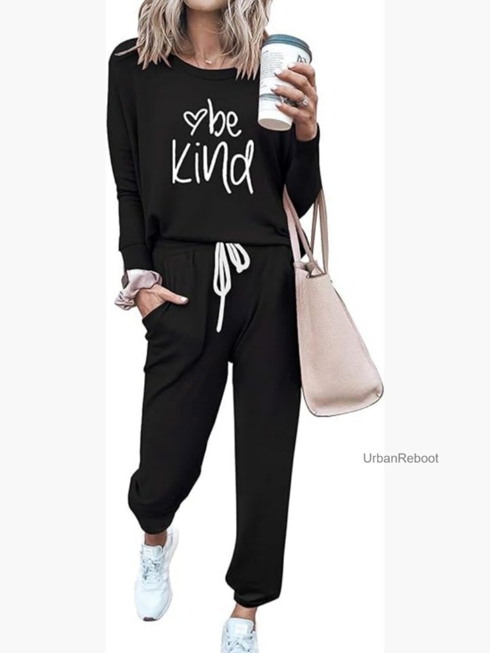 Women's 2 Piece Lounge Set Long Sleeve Jogger Tracksuit
